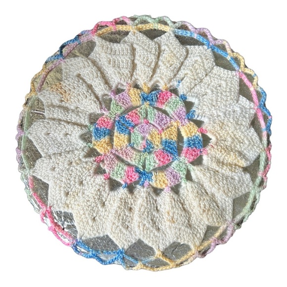 Vintage Hand Crocheted Hot‎ Pad - Picture 1 of 3